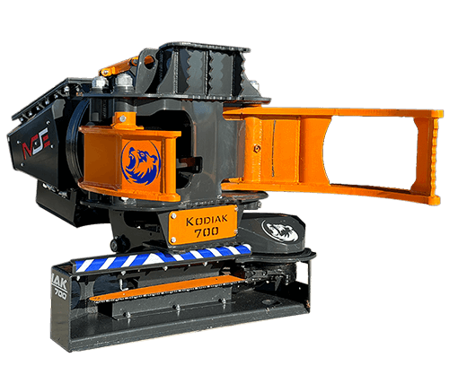 MDE Machinery Kodiac Excavator Grapple Saw available from Kerry Plant Sales
